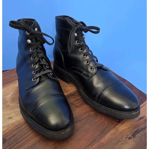 Thursday Boot Co The Captain Boots Black Women’s 7.5-8 (Men's 6) MSRP $199 - Picture 1 of 12